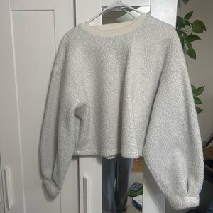 Zara Soft Gray Women's Crew Neck Sweater